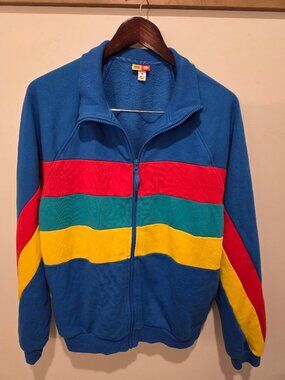 LEGO Target Colorblock Full-Zip Sweatshirt Men’s Medium Blue Red Green Yellow